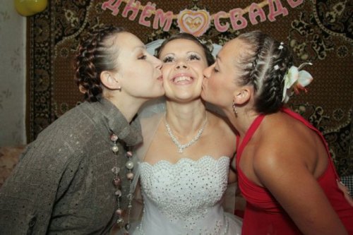 Весёлые и забавные свадебные фотографии (21 шт)