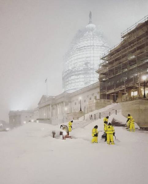 Нью-Йорк под снегом (31 фото)