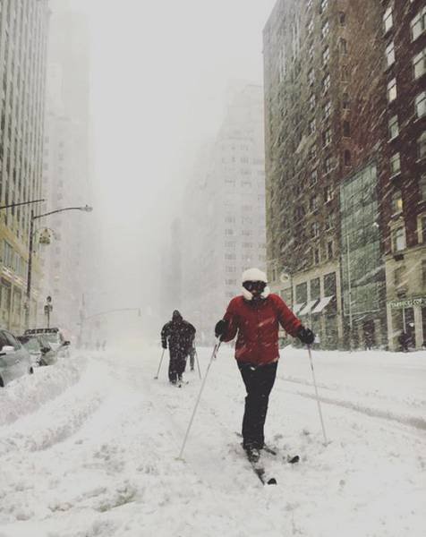 Нью-Йорк под снегом (31 фото)