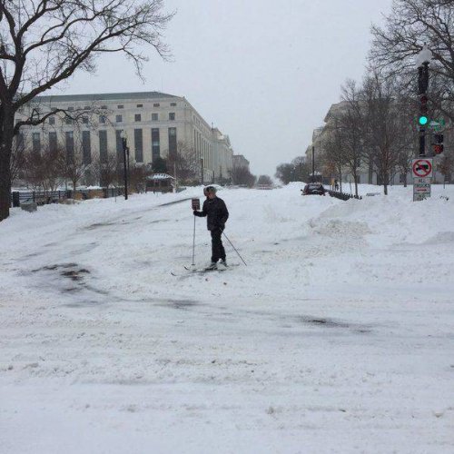 Нью-Йорк под снегом (31 фото)