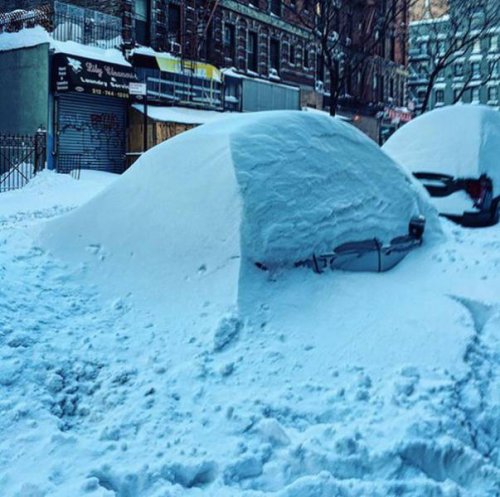 Нью-Йорк под снегом (31 фото)