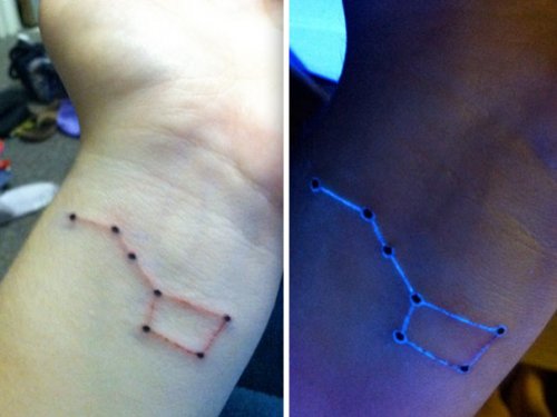 Ультрафиолетовые татуировки (33 фото)
