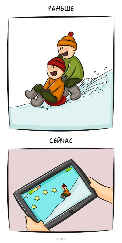 Человек и его привычки тогда и сейчас (9 фото) Человек и его привычки тогда и сейчас (9 фото)