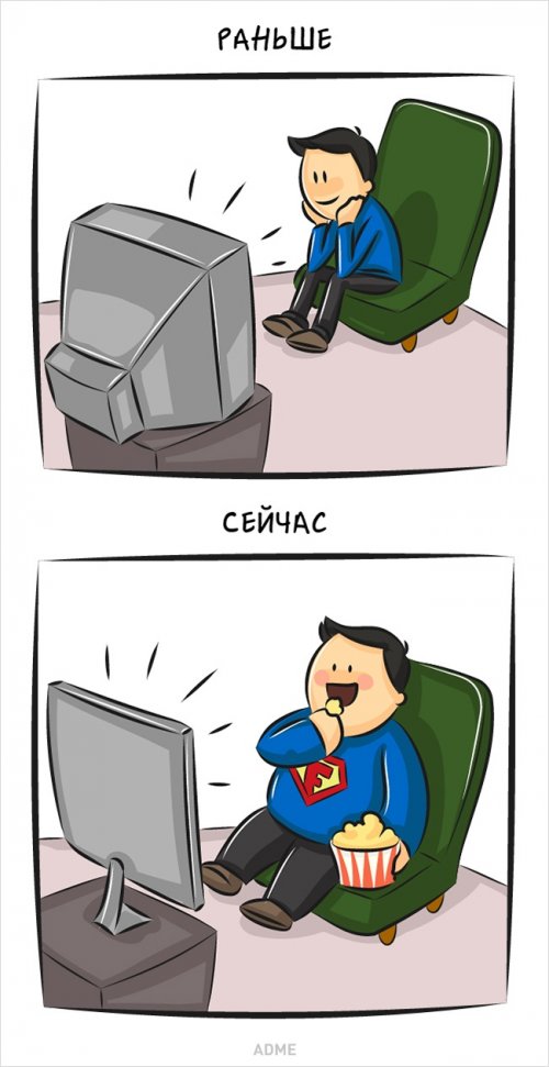 Человек и его привычки тогда и сейчас (9 фото) Человек и его привычки тогда и сейчас (9 фото)