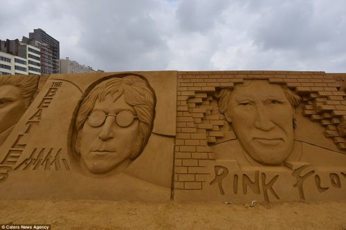 Фестиваль песчаных скульптур в Остенде (15 фото)