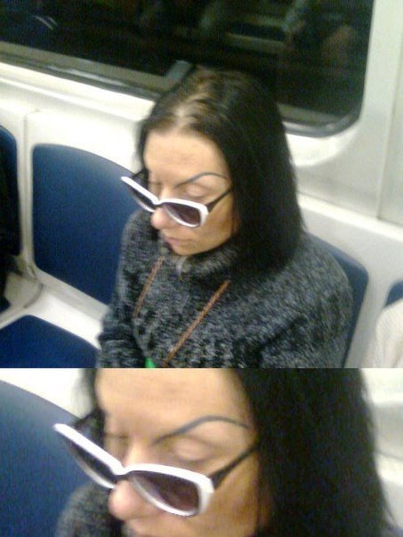 Модники и модницы в метро (23 фото) Модники и модницы в метро (23 фото)