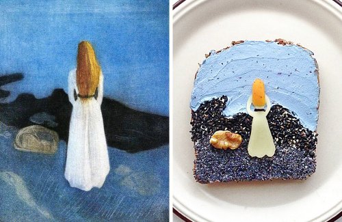 Креативный дизайн еды от Иды Скивенес, вдохновлённый известными картинами (11 фото)