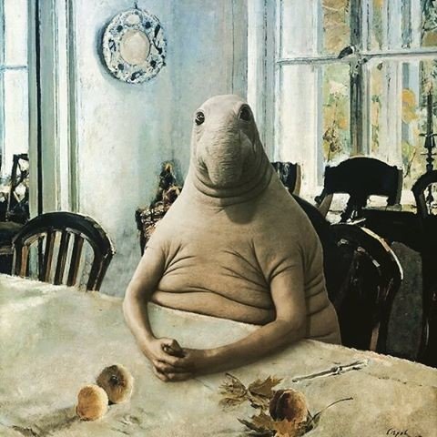 Популярный мем "Ждун" на картинах известных художников (19 фото) Популярный мем "Ждун" на картинах известных художников (19 фото)