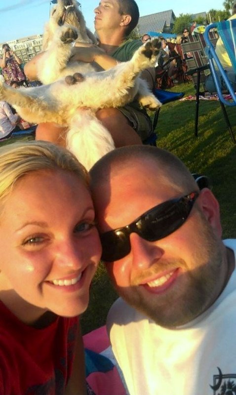 Весёлые фотобомбы с собаками (21 фото) Весёлые фотобомбы с собаками (21 фото)