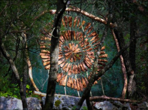 Лесной лэнд-арт Спенсера Байлса (13 фото)