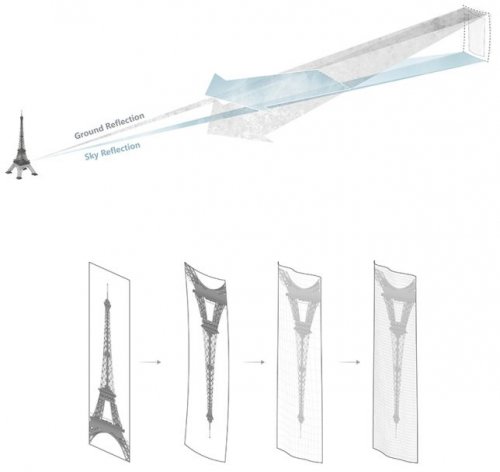 Проект компании MAD Architects позволит превратить уродливую парижскую башню в гигантское зеркало городского масштаба (5 фото + видео)