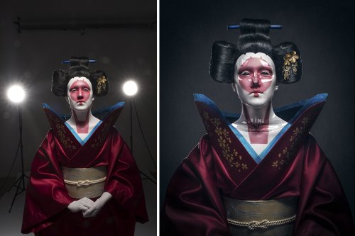 Снимки "до и после", демонстрирующие, как обычные фотографии превращаются в фантастические миры (15 фото)
