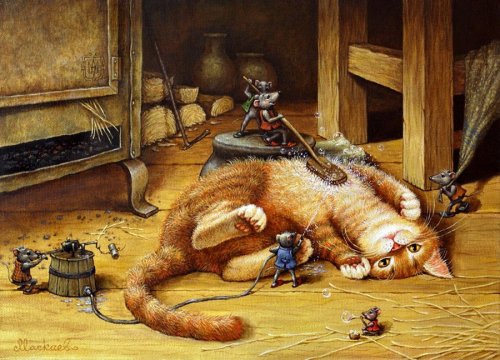 Сказочные коты Александра Маскаева (36 фото)