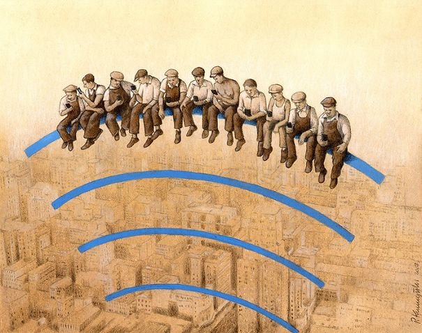 Новые сатирические и остросоциальные иллюстрации Павла Кучинского, заставляющие задуматься о современном мире (21 фото)