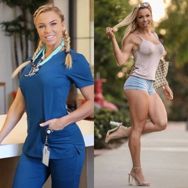 Девушки в униформе и без неё (33 фото)