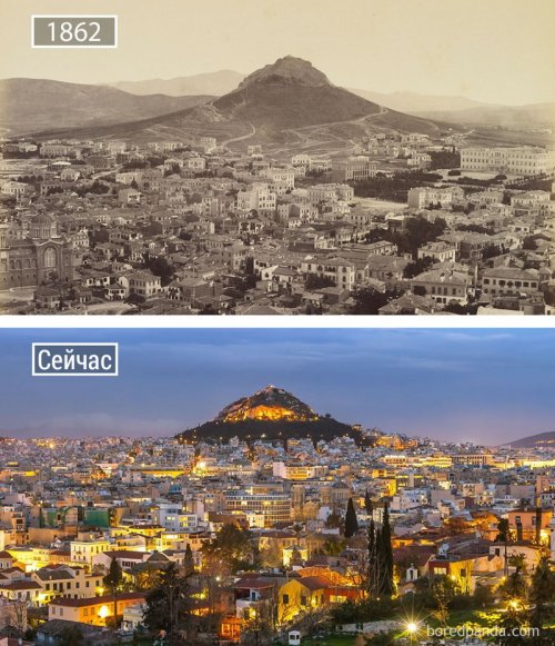 Города мира тогда и сейчас (24 фото)